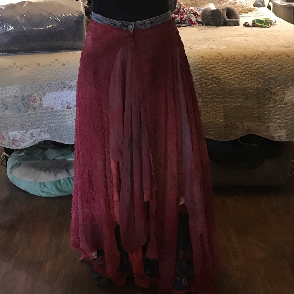 Long flowing skirt